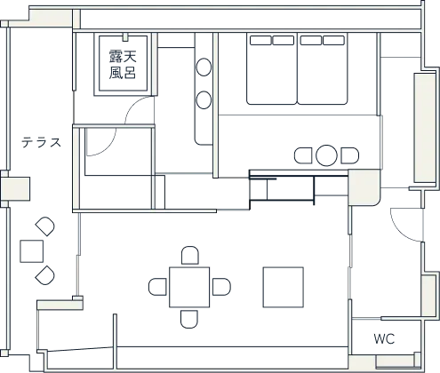 Tatami Suiteの間取り図